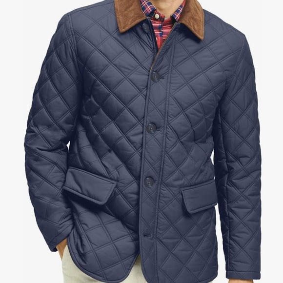 Brooks Brothers Other - Men Brooks Brothers Paddock Diamond Quilted walking coat NavySize XXL 2X